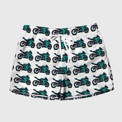 Женские шорты Motorbike light blue