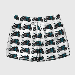 Женские шорты Motorbike blue