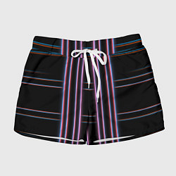 Женские шорты Neon red blue black