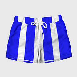 Женские шорты Color white blue line