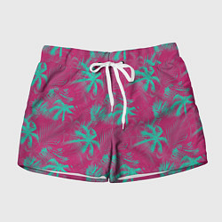 Женские шорты Palm pink light blue