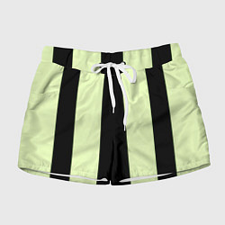 Шорты женские Color light green black line, цвет: 3D-принт