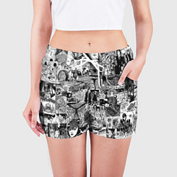 Шорты женские Horror World of Junji Ito, цвет: 3D-принт — фото 2