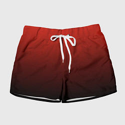 Шорты женские Red gradient, цвет: 3D-принт
