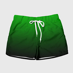 Шорты женские Green gradient, цвет: 3D-принт