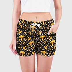 Шорты женские Грибной дождик, цвет: 3D-принт — фото 2