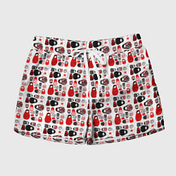 Женские шорты Много матрешек