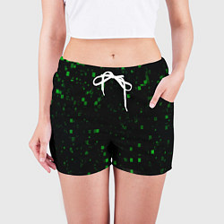 Шорты женские Color green khaki, цвет: 3D-принт — фото 2