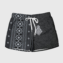 Шорты женские Славянский орнамент Макошь, цвет: 3D-принт