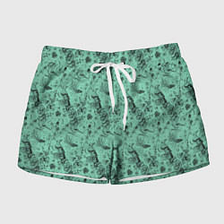 Шорты женские В Бузулукском бору, цвет: 3D-принт