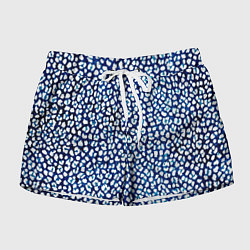 Женские шорты Тёмный синий в белые пятнышки