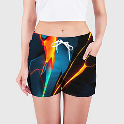 Шорты женские Multicoloured neon, цвет: 3D-принт — фото 2