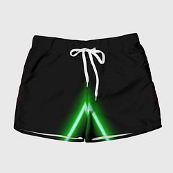 Шорты женские Color neon green, цвет: 3D-принт