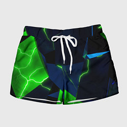 Женские шорты Neon tile green