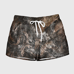 Женские шорты Абстракция - brown darkness