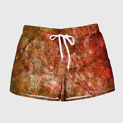 Женские шорты Абстракция - bright red