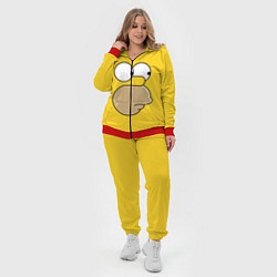 Женский 3D-костюм Лицо Гомера, цвет: 3D-красный — фото 2