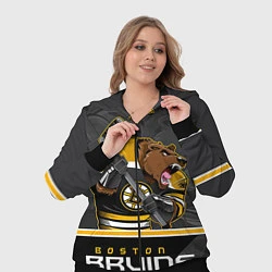 Женский 3D-костюм Boston Bruins, цвет: 3D-черный — фото 2