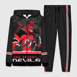 Женский 3D-костюм New Jersey Devils, цвет: 3D-черный
