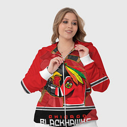 Женский 3D-костюм Chicago Blackhawks, цвет: 3D-белый — фото 2