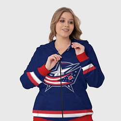 Женский 3D-костюм Columbus Blue Jackets, цвет: 3D-красный — фото 2