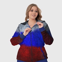 Женский 3D-костюм Русский триколор, цвет: 3D-синий — фото 2