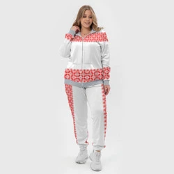 Женский 3D-костюм Славянский орнамент (на белом), цвет: 3D-меланж — фото 2