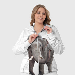 Женский 3D-костюм Большой слон, цвет: 3D-белый — фото 2
