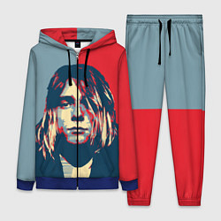 Женский 3D-костюм Kurt Cobain, цвет: 3D-синий