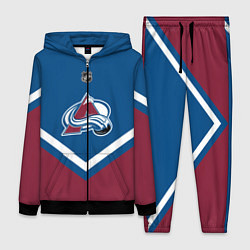 Женский 3D-костюм NHL: Colorado Avalanche, цвет: 3D-черный