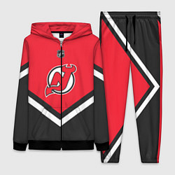 Женский 3D-костюм NHL: New Jersey Devils, цвет: 3D-черный