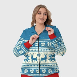 Женский 3D-костюм Новогодний свитер, цвет: 3D-красный — фото 2