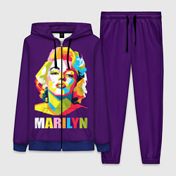 Женский 3D-костюм Marilyn Monroe, цвет: 3D-синий