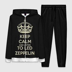 Женский 3D-костюм Keep Calm & Led Zeppelin, цвет: 3D-белый