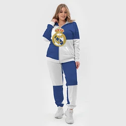 Женский 3D-костюм Real Madrid: Blue style, цвет: 3D-белый — фото 2