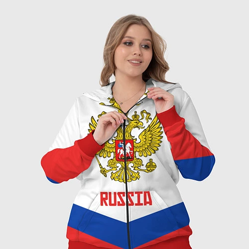 Женский костюм Russia Hockey Team / 3D-Красный – фото 3