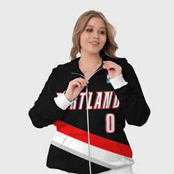 Женский 3D-костюм Portland Trail Blazers 0, цвет: 3D-белый — фото 2
