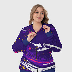 Женский 3D-костюм Фиолетовый акрил, цвет: 3D-синий — фото 2