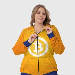 Женский 3D-костюм Bitcoin Orange, цвет: 3D-синий — фото 2