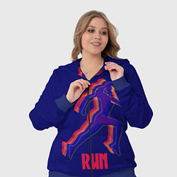 Женский 3D-костюм Спортивный бег!, цвет: 3D-синий — фото 2