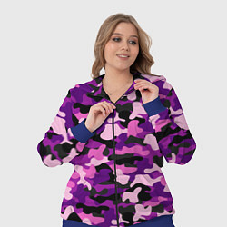 Женский 3D-костюм Камуфляж: фиолетовый/розовый, цвет: 3D-синий — фото 2