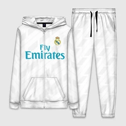 Женский 3D-костюм Real Madrid, цвет: 3D-белый