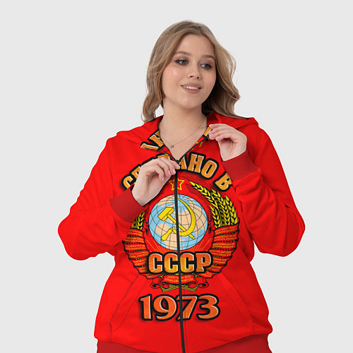 Женский костюм Сделано в 1973 СССР / 3D-Красный – фото 3