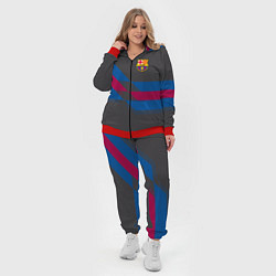 Женский 3D-костюм Barcelona FC: Dark style, цвет: 3D-красный — фото 2