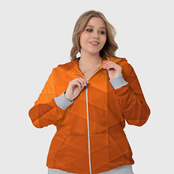 Женский 3D-костюм Orange abstraction, цвет: 3D-меланж — фото 2