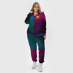 Женский 3D-костюм Barcelona FC: Abstract 2018, цвет: 3D-синий — фото 2