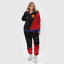 Женский 3D-костюм FC Manchester United: Abstract, цвет: 3D-синий — фото 2