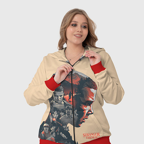 Женский костюм Stranger Things / 3D-Красный – фото 3