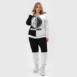 Женский 3D-костюм Ramones B&W, цвет: 3D-белый — фото 2