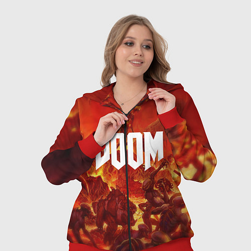 Женский костюм DOOM: Hellfire / 3D-Красный – фото 3